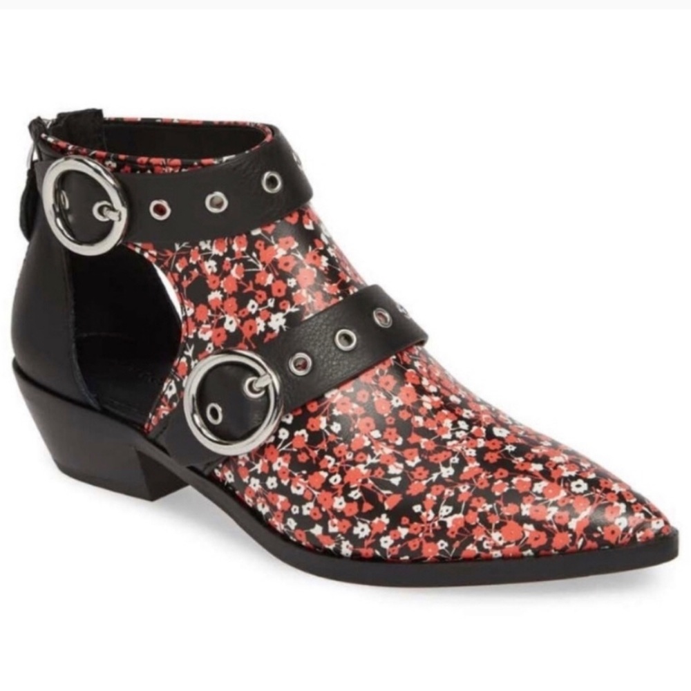Rebecca Minkoff Kianna Floral Ankle Booties New - Picture 1 of 15